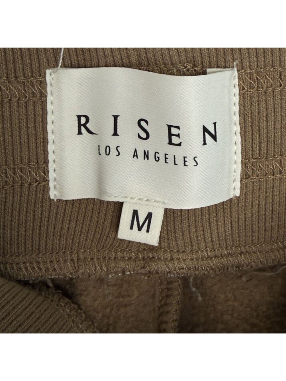 Risen Los Angeles Brown Sweatshirt/Shorts Set, M/S - Picture 3 of 9